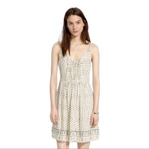 Madewell Sun Isle Moroccan Floral Cream Print
Twisted Straps Silk Dress